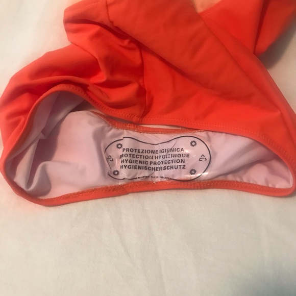 Cupshe Orange & White Bowknot One Piece - Picture 3 of 7